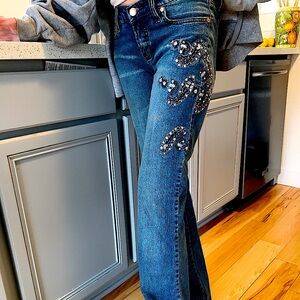 Blue Jeans with Sequins